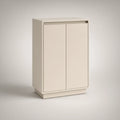 Ivory MDF 2-Door Shoe Storage Cabinet, 31.5 x 15.7 x 47.2 in
